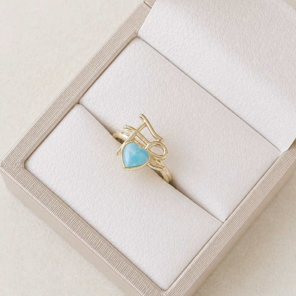 Anillo Fe larimar REF ANL1-9
