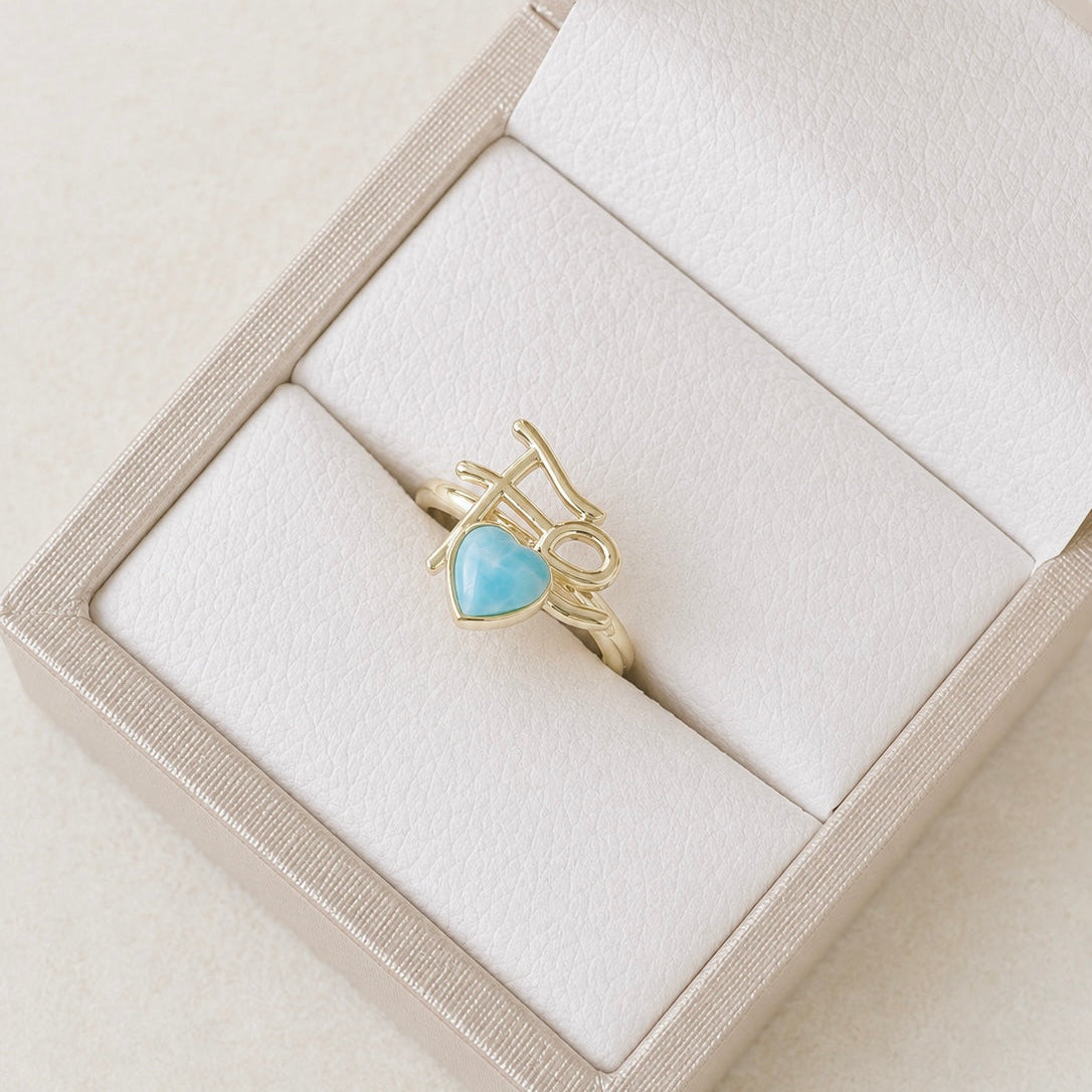 Anillo Fe larimar REF ANL1-9
