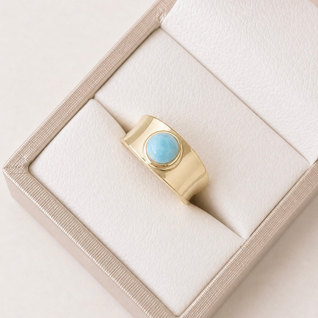 Anillo Larimar Ancho  REF ANL1-4