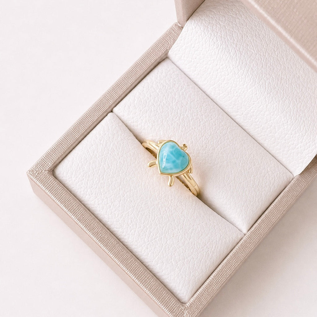 Anillo Larimar Tortuga REF ANL1-8