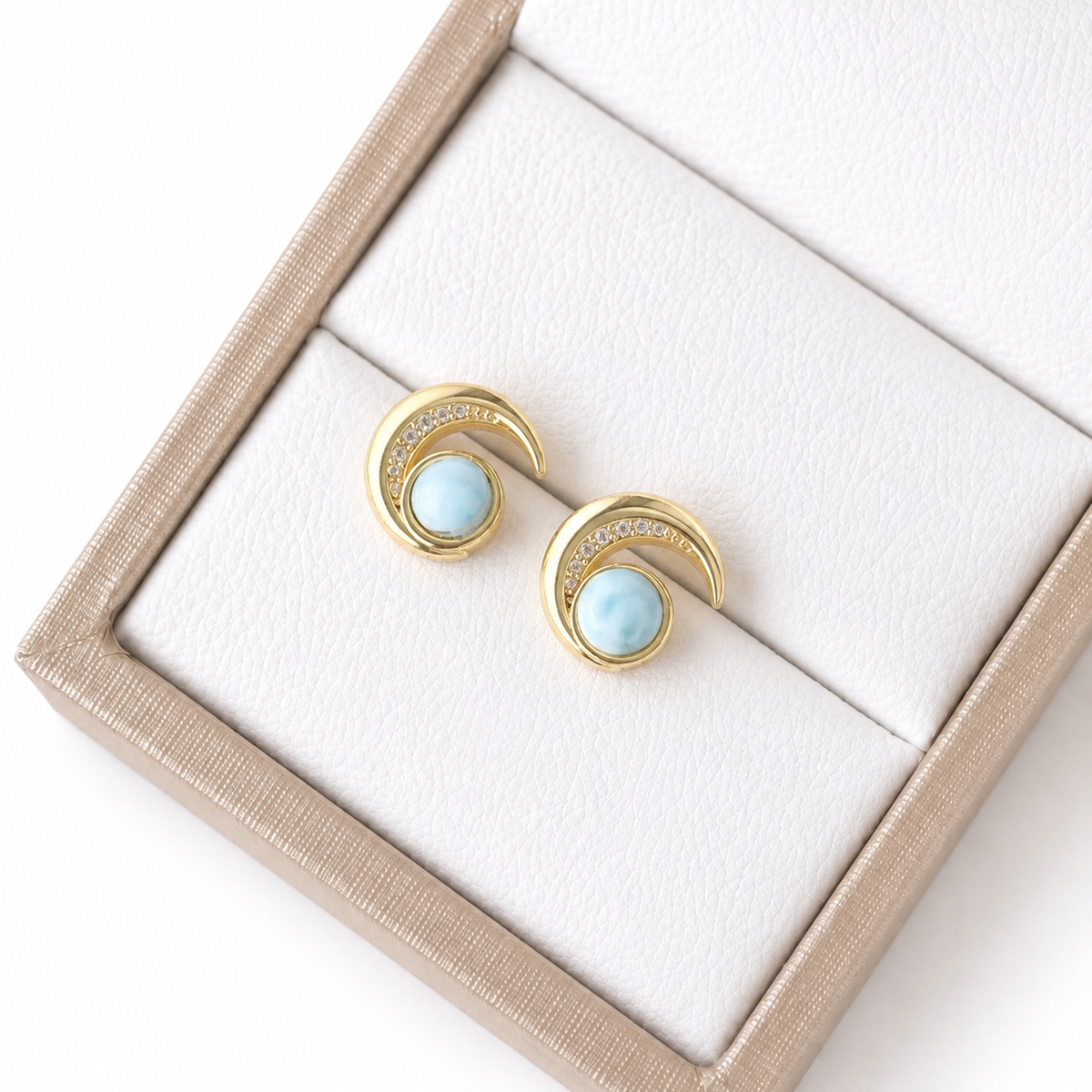 Topo Media-Luna larimar  REF TPL7-5