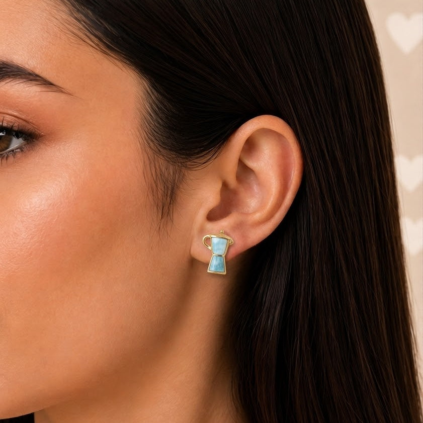 Topo greca doble larimar y ámbar REF TPL11-1